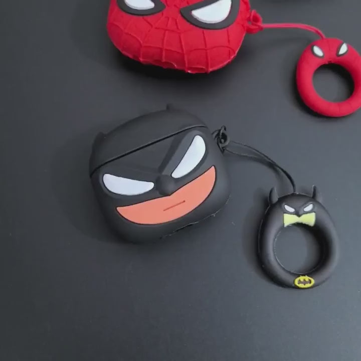 Marvel Superhero AirPods Case Spider-Man, Iron Man, Captain America Silicone