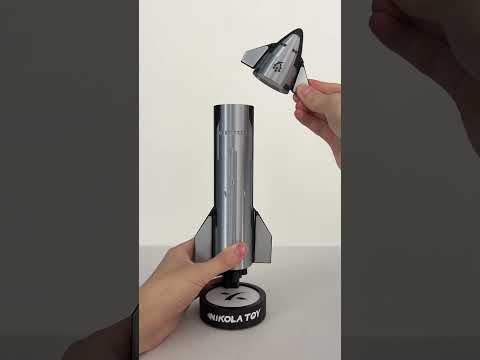 SpaceX Starship Model 3D Printed 1:200 Scale with Tail Flame Effect